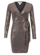 Dorothy Perkins *blue Vanilla Rose Gold Mirrored Bodycon Dress