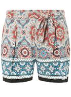 Dorothy Perkins Multi Colour Border Tile Shorts