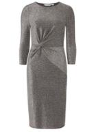 Dorothy Perkins Petite Silver Knot Front Dress