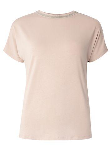 Dorothy Perkins Nude Neck Trim T-shirt