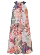 Dorothy Perkins *showcase Multi Coloured Floral Print Trapeze Dress