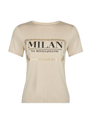 Dorothy Perkins Petite Camel Milan Motif T-shirt