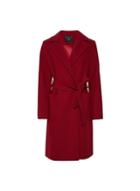 Dorothy Perkins Red Patch Pocket Wrap Coat