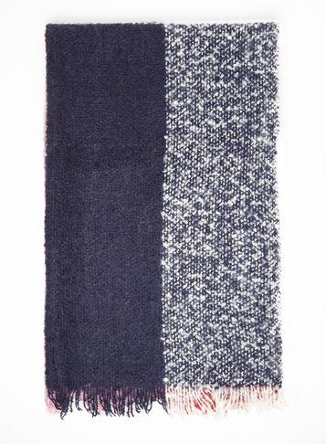 Dorothy Perkins Red Colour Block Boucle Scarf