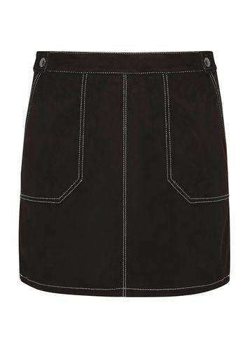 Dorothy Perkins Black Contrast Stitch Skirt