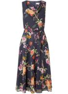 Dorothy Perkins *billie & Blossom Navy Floral Cowl Neck Skater Dress