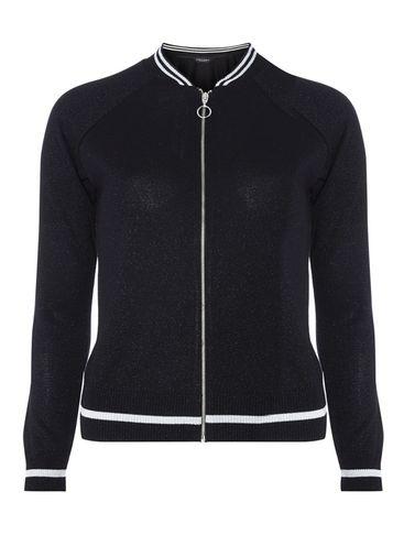 Dorothy Perkins Black Sparkle Bomber Jacket