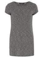 Dorothy Perkins Grey Rib Split Hem Tunic