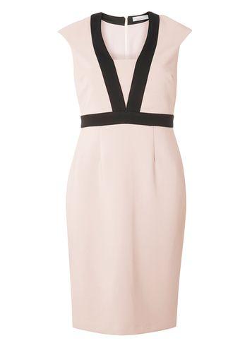 Dorothy Perkins Petite Blush Tipped Dress