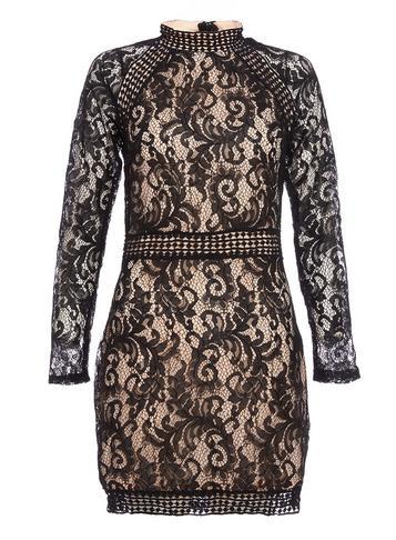Dorothy Perkins *quiz Black Lace Mini Shift Dress