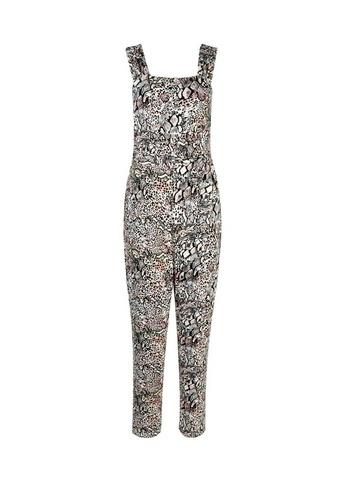 Dorothy Perkins Petite Leopard Print Tie Jumpsuit