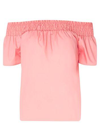 Dorothy Perkins Pink Poplin Tie Back Bardot Top