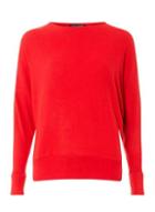 Dorothy Perkins Red Brushed Batwing Top