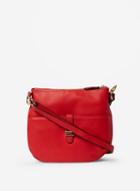 Dorothy Perkins Red Double Bar Messenger Bag