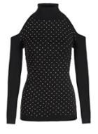 Dorothy Perkins *quiz Black Cold Shoulder Jumper