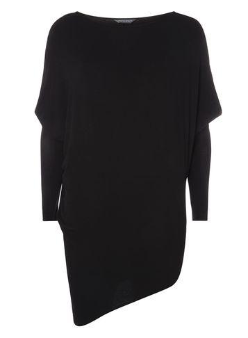 Dorothy Perkins *tall Black Jersey Batwing Top