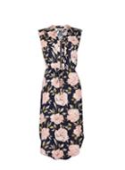 *billie & Blossom Navy Floral Print Sleeveless Midi Dress