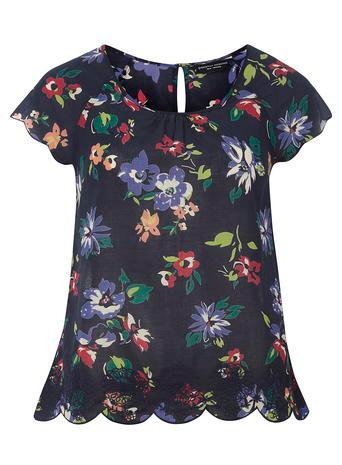 Dorothy Perkins Navy Floral Print Shell Top