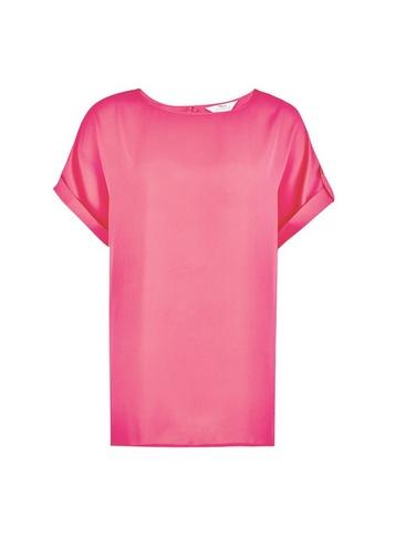 Dorothy Perkins *tall Pink Button Back T-shirt