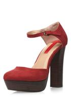 Dorothy Perkins Red 'gracie' Platform Court Shoes