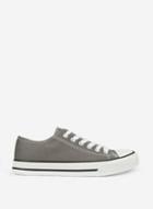 Dorothy Perkins Charcoal Icon Canvas Trainers