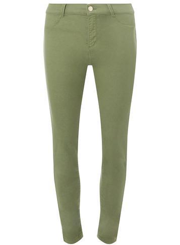 Dorothy Perkins Khaki 'frankie' Super Skinny Ankle Grazer Jeans