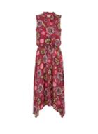 *billie & Blossom Tall Pink Floral Print Shirred Dress