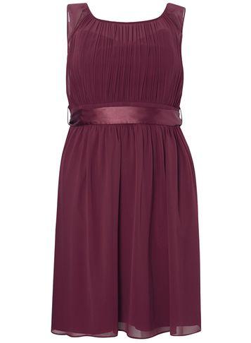 Dorothy Perkins *showcase Curve Blackcurrant Beth Skater Dress