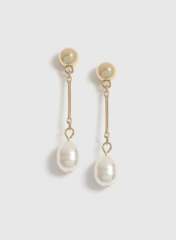 Dorothy Perkins Pearl Drop Stick Earrings