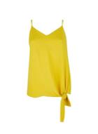 Dorothy Perkins Yellow Tie Side Camisole Top