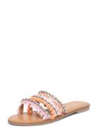 Dorothy Perkins Pink Fraya Tassel Mule Sandals