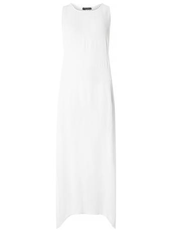 Dorothy Perkins White Crochet Back Beach Maxi Dress