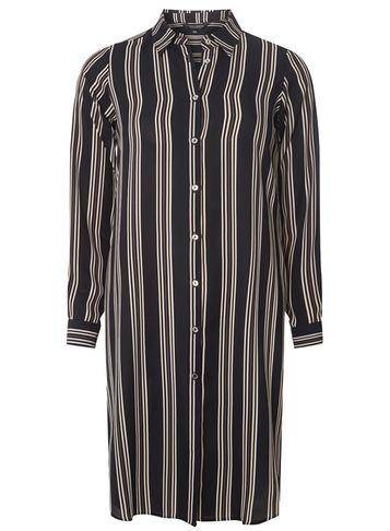 Dorothy Perkins Navy Stripe Split Side Shirt