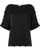 Dorothy Perkins Black Pearl Trim T-shirt