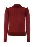 Dorothy Perkins *only Red Ruffle Sleeve Jumper