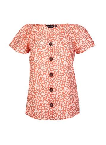 Dorothy Perkins Orange Animal Print Top