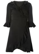 Dorothy Perkins Black Ruffle Fit And Flare Dress