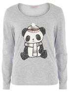 Dorothy Perkins Grey Panda Pyjama Top