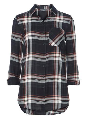 Dorothy Perkins *tall Navy Check Shirt
