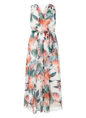 Dorothy Perkins *billie & Blossom Curve Blush Floral Maxi Dress