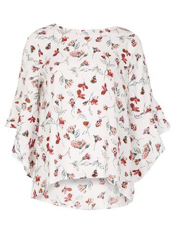 Dorothy Perkins *izabel London Multi White Floral Blouse