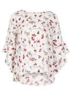 Dorothy Perkins *izabel London Multi White Floral Blouse