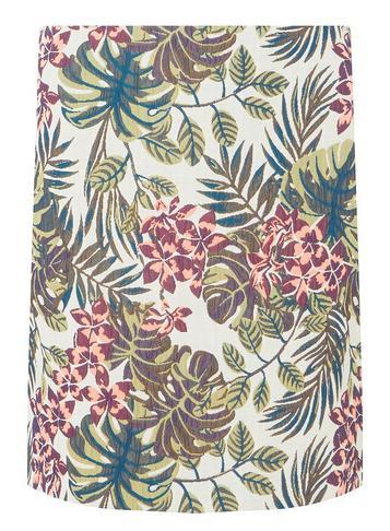 Dorothy Perkins Multi Coloured Palm Print Jacquard Mini Skirt