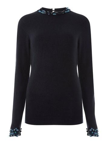 Dorothy Perkins *tall Navy Sequin Jumper