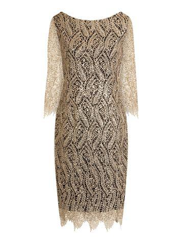 Dorothy Perkins *paper Dolls Gold Sequin Crochet Lace Dress