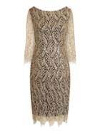 Dorothy Perkins *paper Dolls Gold Sequin Crochet Lace Dress