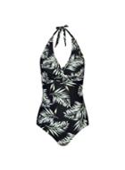 Dorothy Perkins *tall Black Print Swimsuit