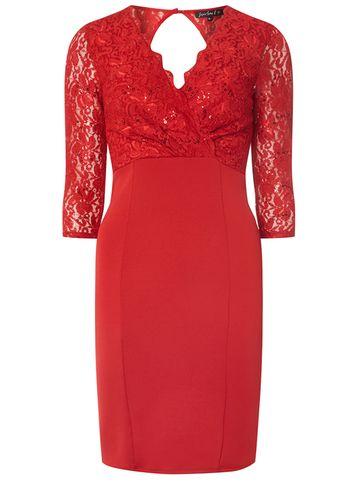 Dorothy Perkins *scarlett B Red Jessica Bodycon Dress