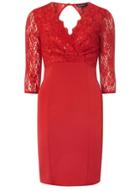 Dorothy Perkins *scarlett B Red Jessica Bodycon Dress