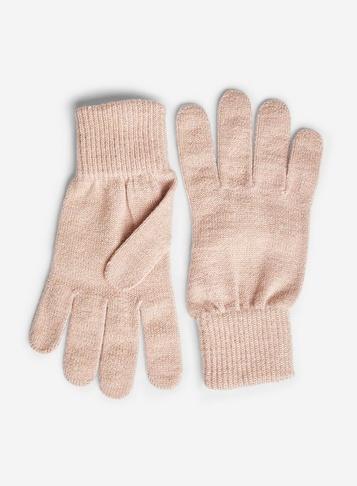 Dorothy Perkins Pink Glitter Knit Gloves
